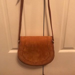GiGi New York Jenni Saddle Bag in Suede